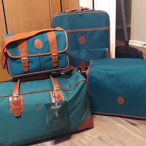 4pc Vintage Ralph Lauren Luggage Set